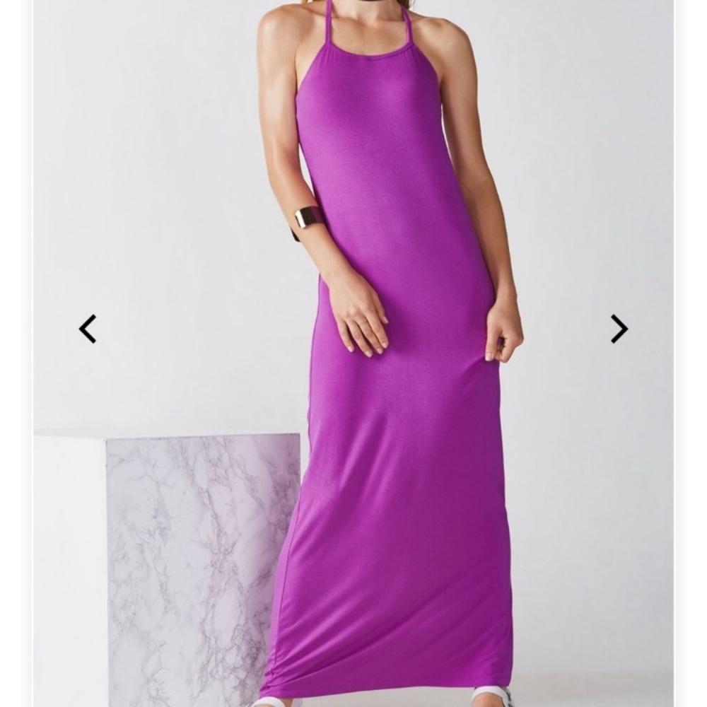 Fabletics maxi lavender dress